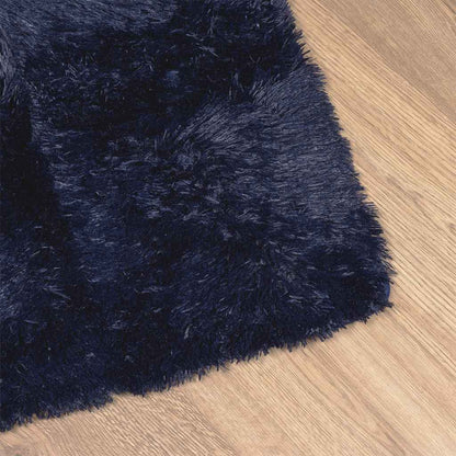 Shaggy Rug High Pile NAVARRA Polyester Navy 240 x 340 cm