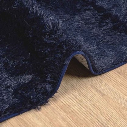 Shaggy Rug High Pile NAVARRA Polyester Navy 240 x 340 cm