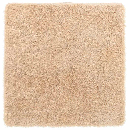 Shaggy Rug High Pile NAVARRA Polyester Beige 200 x 200 cm