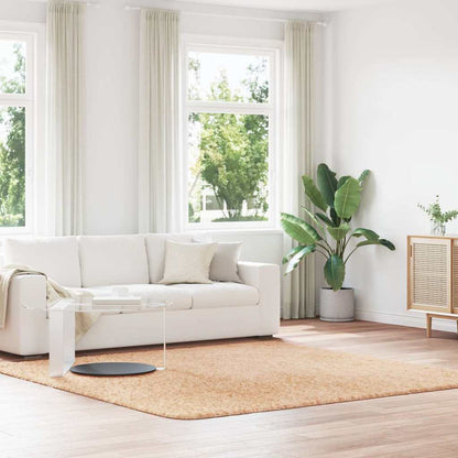 Shaggy Rug High Pile NAVARRA Polyester Beige 240 x 240 cm