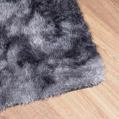 Shaggy Rug High Pile NAVARRA Polyester Dark Grey 240 x 240 cm
