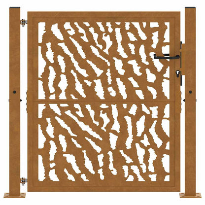 Garden Gate Weathering Steel Weathering steel/brown 100 x 100 cm Trace design