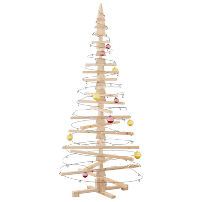 Wooden Christmas Tree KOTKA Solid Pine Wood Natural (unfinished) 180 cm