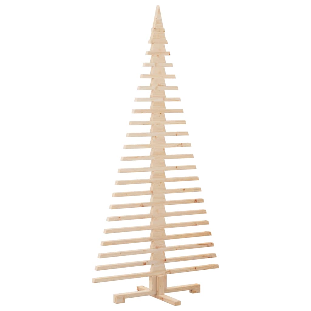 Wooden Christmas Tree KOTKA Solid Pine Wood Natural (unfinished) 180 cm