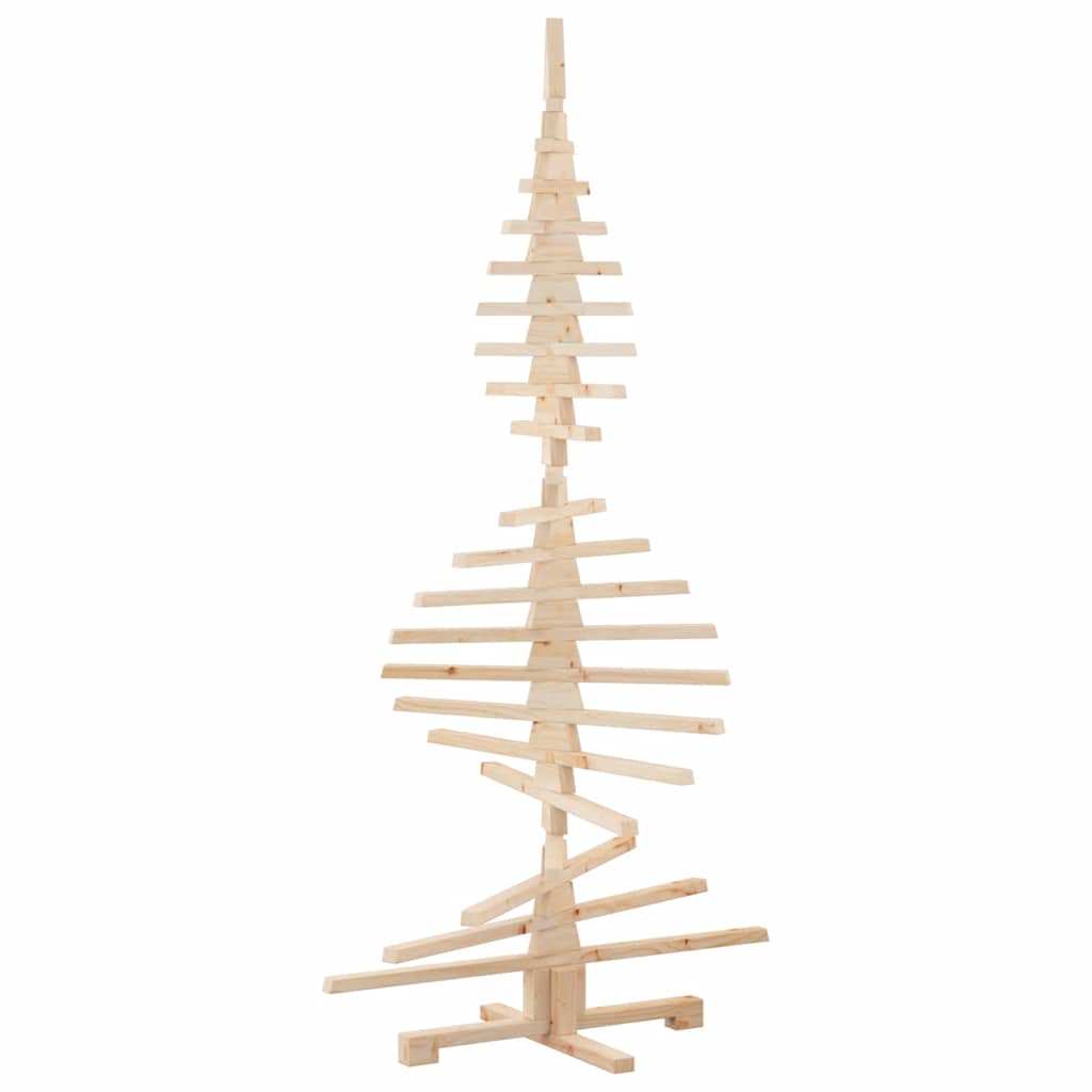 Wooden Christmas Tree KOTKA Solid Pine Wood Natural (unfinished) 180 cm