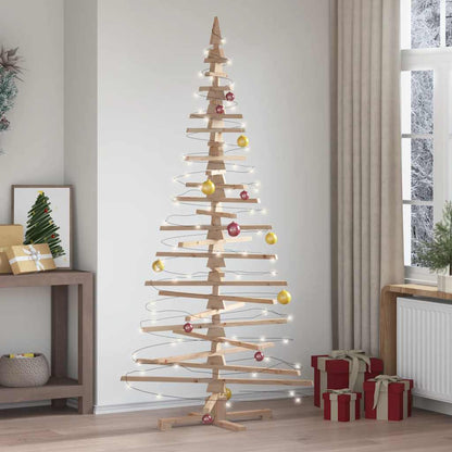 Wooden Christmas Tree KOTKA Solid Pine Wood Natural (unfinished) 210 cm