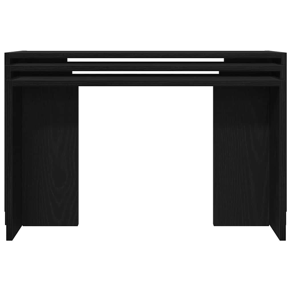 Nesting Tables 3 pcs Engineered Wood Black