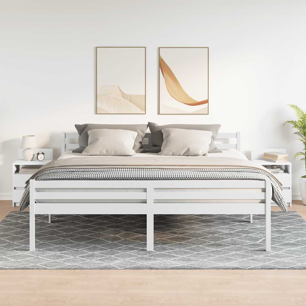 Bedside Cabinets with Drawers 40x33x60 cm White