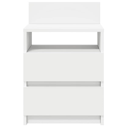 Bedside Cabinets with Drawers 40x33x60 cm White