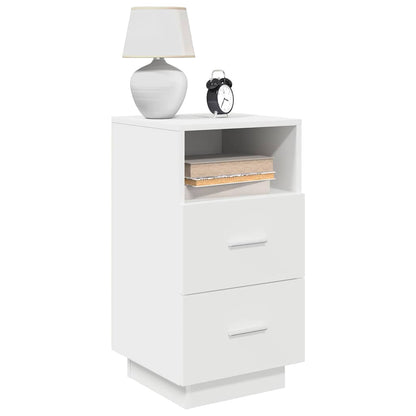 Bedside Cabinets with Drawers 36x36x68 cm White 1