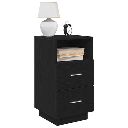 Bedside Cabinets with Drawers 36x36x68 cm Black 1