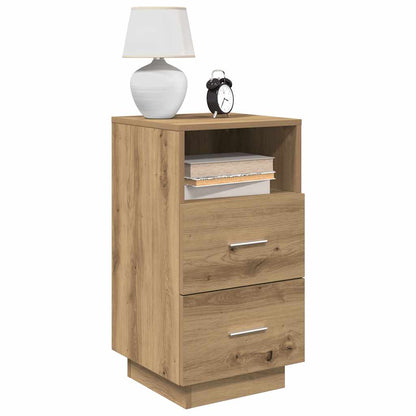 Bedside Cabinets with Drawers 36x36x68 cm Artisan oak 1