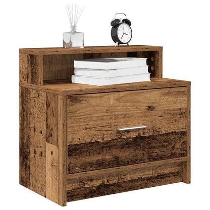 Bedside Cabinets with Drawer 51x31x47 cm Old wood