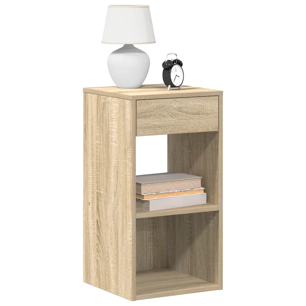 Bedside Cabinet with Drawer 35x34x66,5 cm Sonoma oak