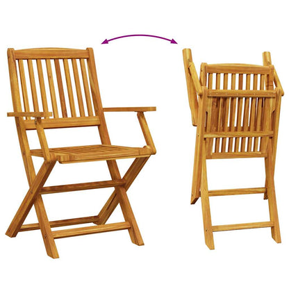 vidaXL 7 Piece Garden Dining Set 180x90x75 cm Solid Wood Acacia 5