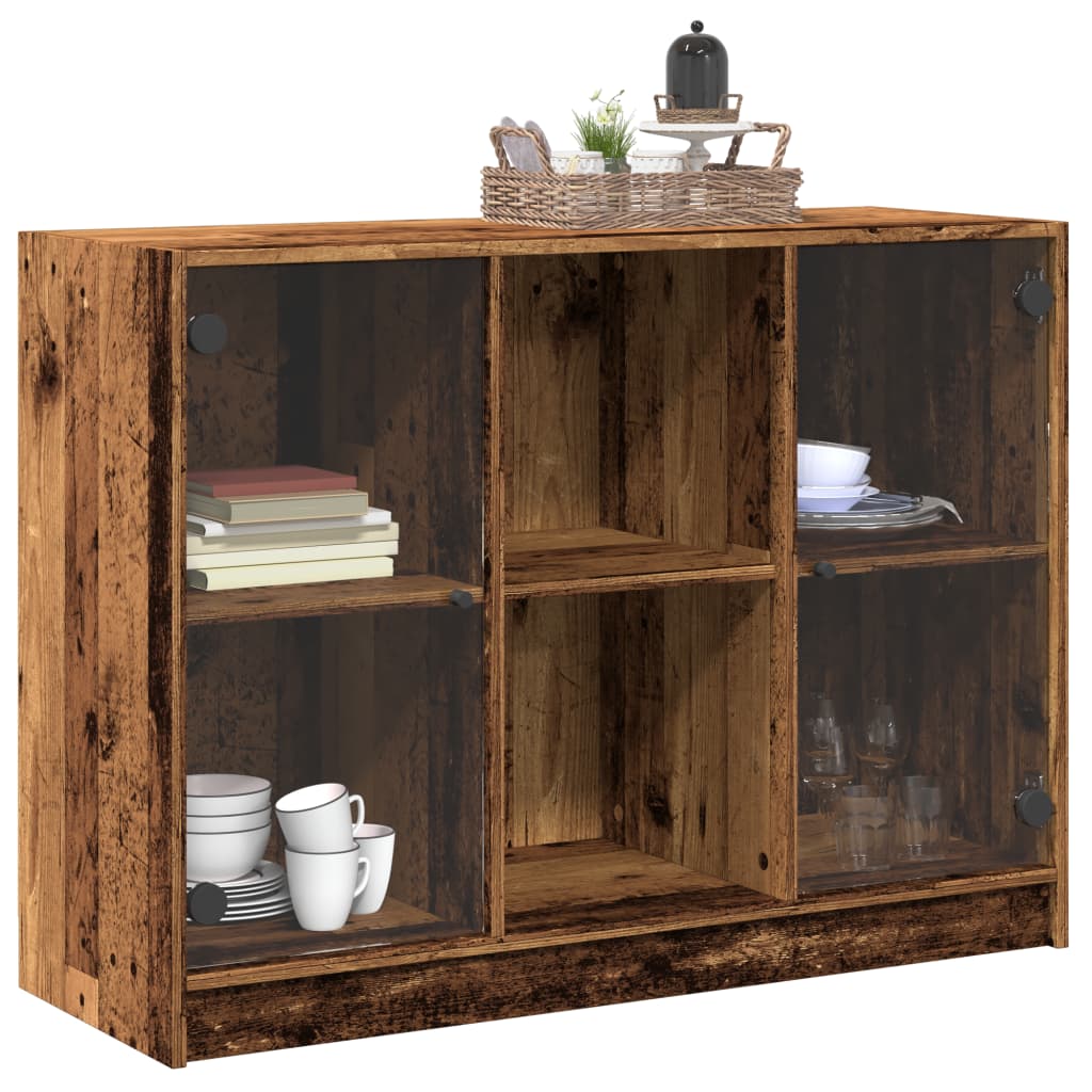 Sideboard 102x37x75,5 cm Engineered Wood Old wood 102 cm