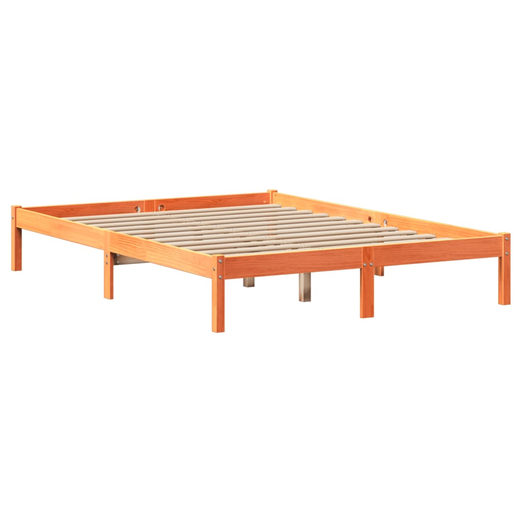 Bookcase Bed without Mattress Wax brown 150 cm 200 cm