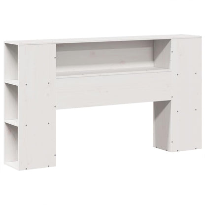 Bookcase Bed without Mattress Solid Wood White 150 cm 200 cm