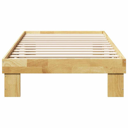 Bed Frame without Mattress Solid Wood Oak 75 cm