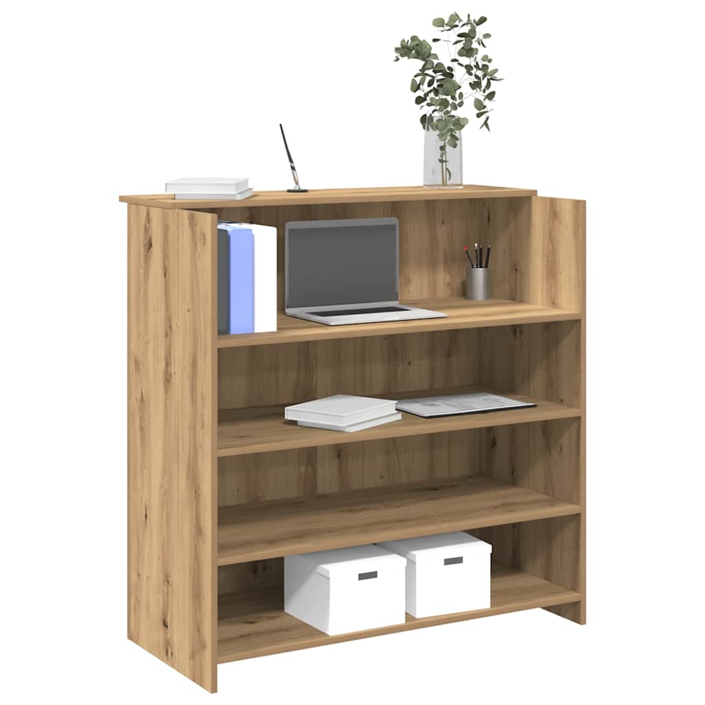 Reception Desk 55x50x103,5 cm Engineered Wood Artisan oak 100 x 50 x 103.5 cm