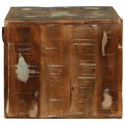 TV Cabinet Multicolour Solid Reclaim wood 60 x 30 x 25 cm