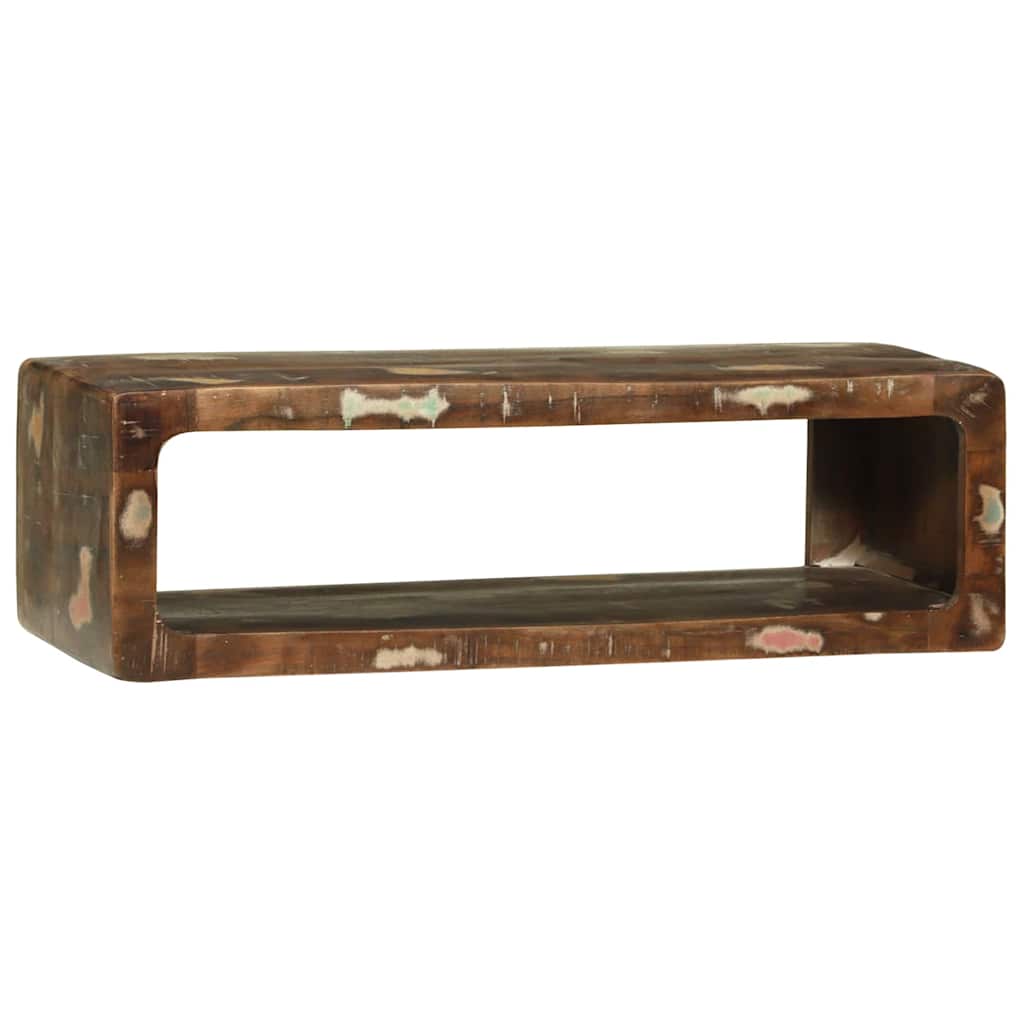 TV Cabinet Multicolour Solid Reclaim wood 80 x 30 x 25 cm