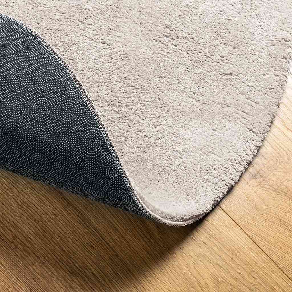 Carpet HUARTE 120 x 170 cm Polyester Oval-raindrop Sand