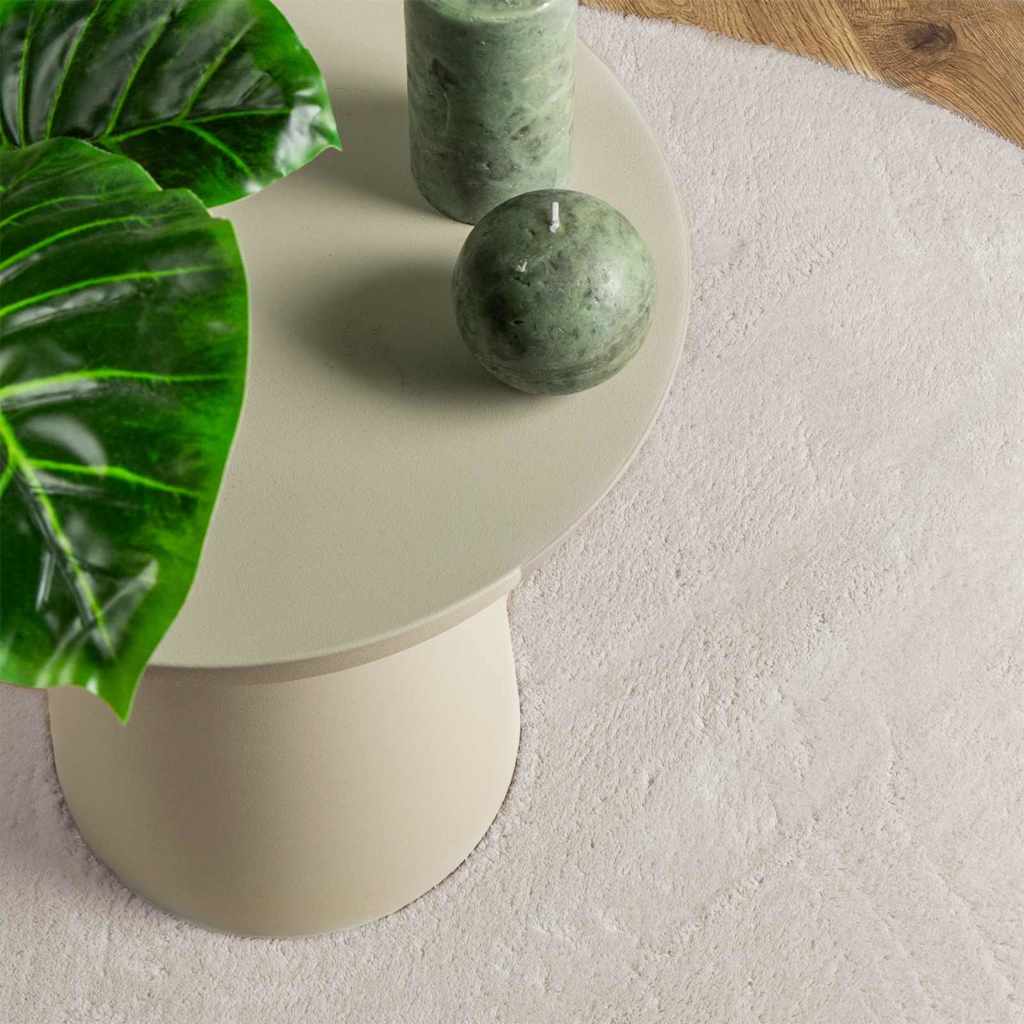 Carpet HUARTE 120 x 170 cm Polyester Oval-raindrop Sand