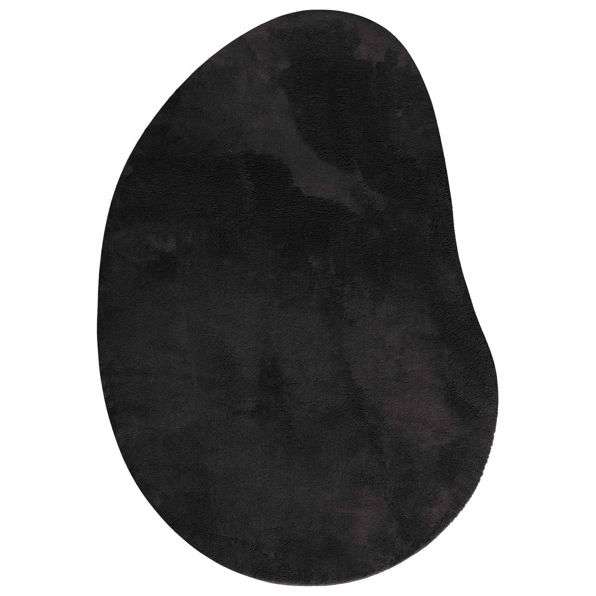 Carpet HUARTE 160 x 230 cm Polyester Oval-raindrop Black