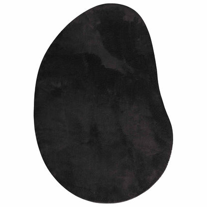 Carpet HUARTE 160 x 230 cm Polyester Oval-raindrop Black