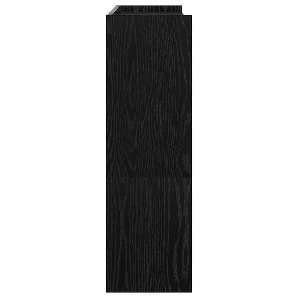 Shoe Rack 80x25x81 cm Engineered Wood Black