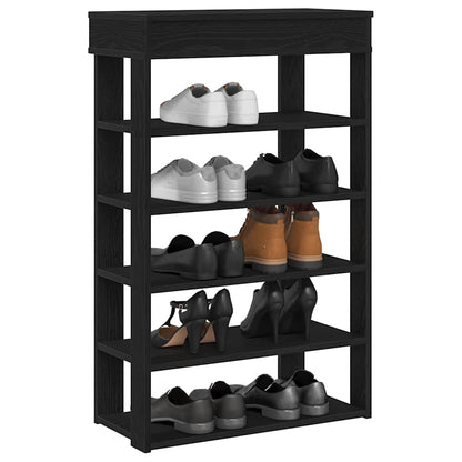 Shoe Rack 60x30x98 cm Engineered Wood Black 60 cm
