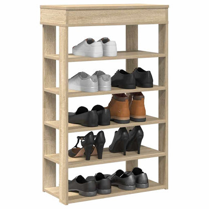Shoe Rack 60x30x98 cm Engineered Wood Sonoma oak 60 cm