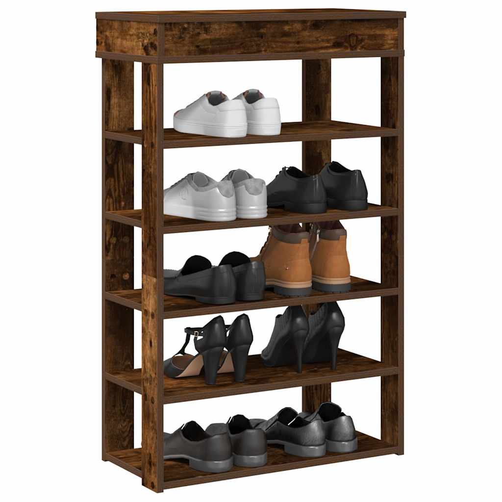 Shoe Rack 60x30x98 cm Engineered Wood Smoked oak 60 cm