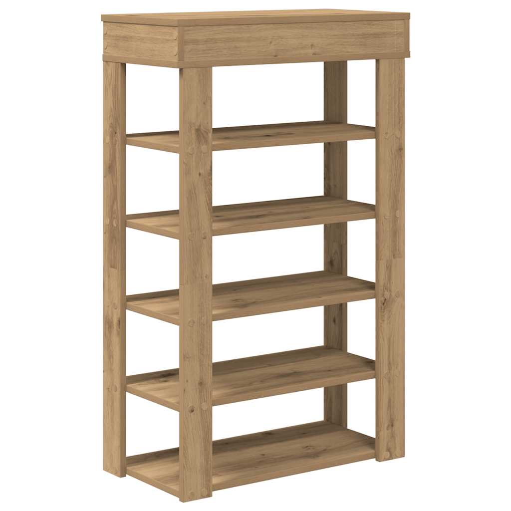 Shoe Rack 60x30x98 cm Engineered Wood Artisan oak 60 cm