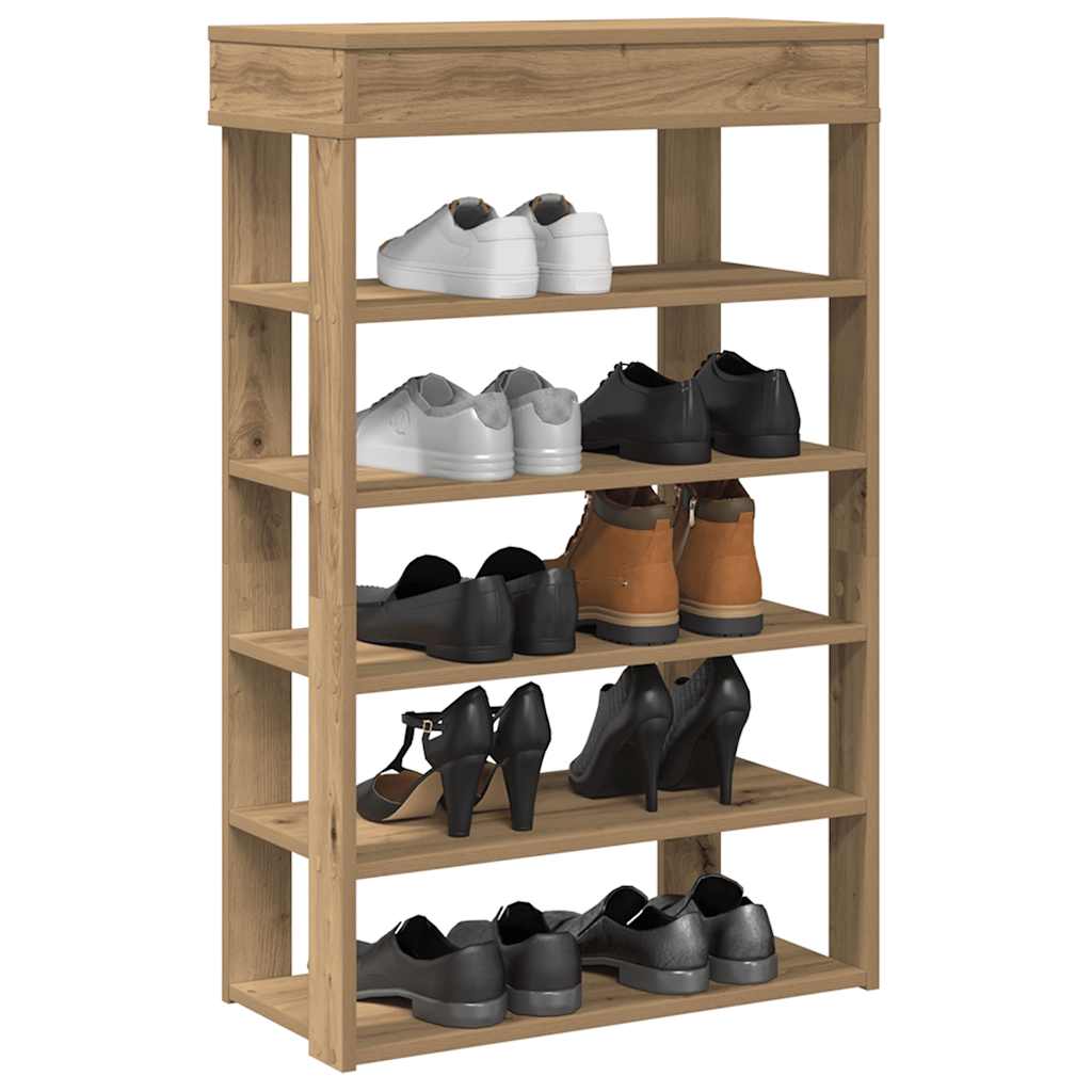 Shoe Rack 60x30x98 cm Engineered Wood Artisan oak 60 cm