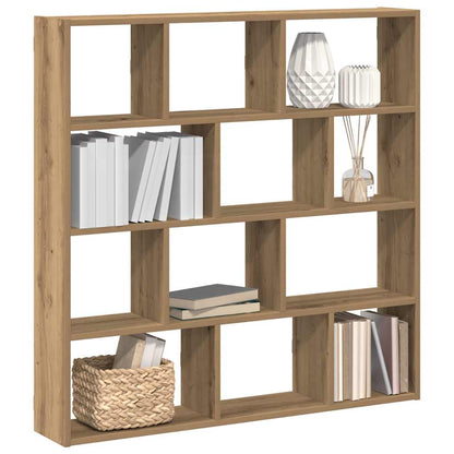 Wall Cube Shelf 12 Compartments Engineered Wood Artisan oak