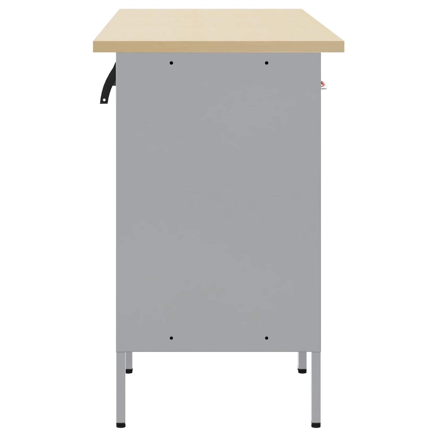 vidaXL Work Cabinet with Drawer 4 pcs Red and Grey 200 x 55 x 85 cm 3