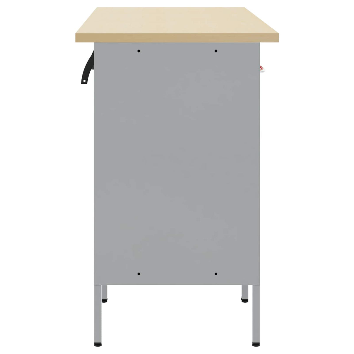 vidaXL Work Cabinet Set with Drawer with Storage 5 pcs Red and Grey 3
