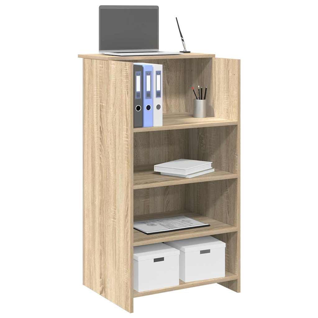 Reception Desk 55x50x103,5 cm Engineered Wood Sonoma oak 55 x 50 x 103.5 cm
