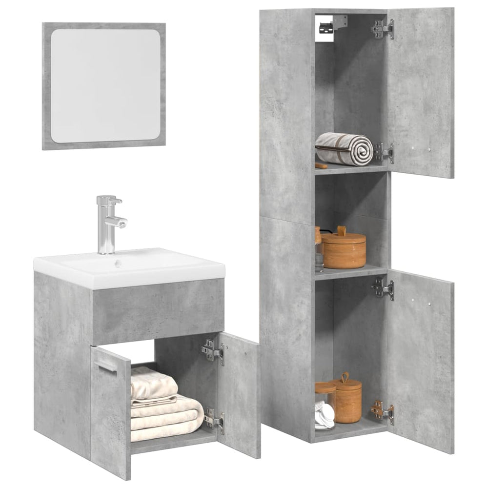 vidaXL Bathroom Furniture Set Engineered Wood 41 x 38.5 x 46 cm