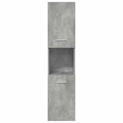 vidaXL 5 Piece Bathroom Furniture Set Concrete Grey Engineered Wood 4
