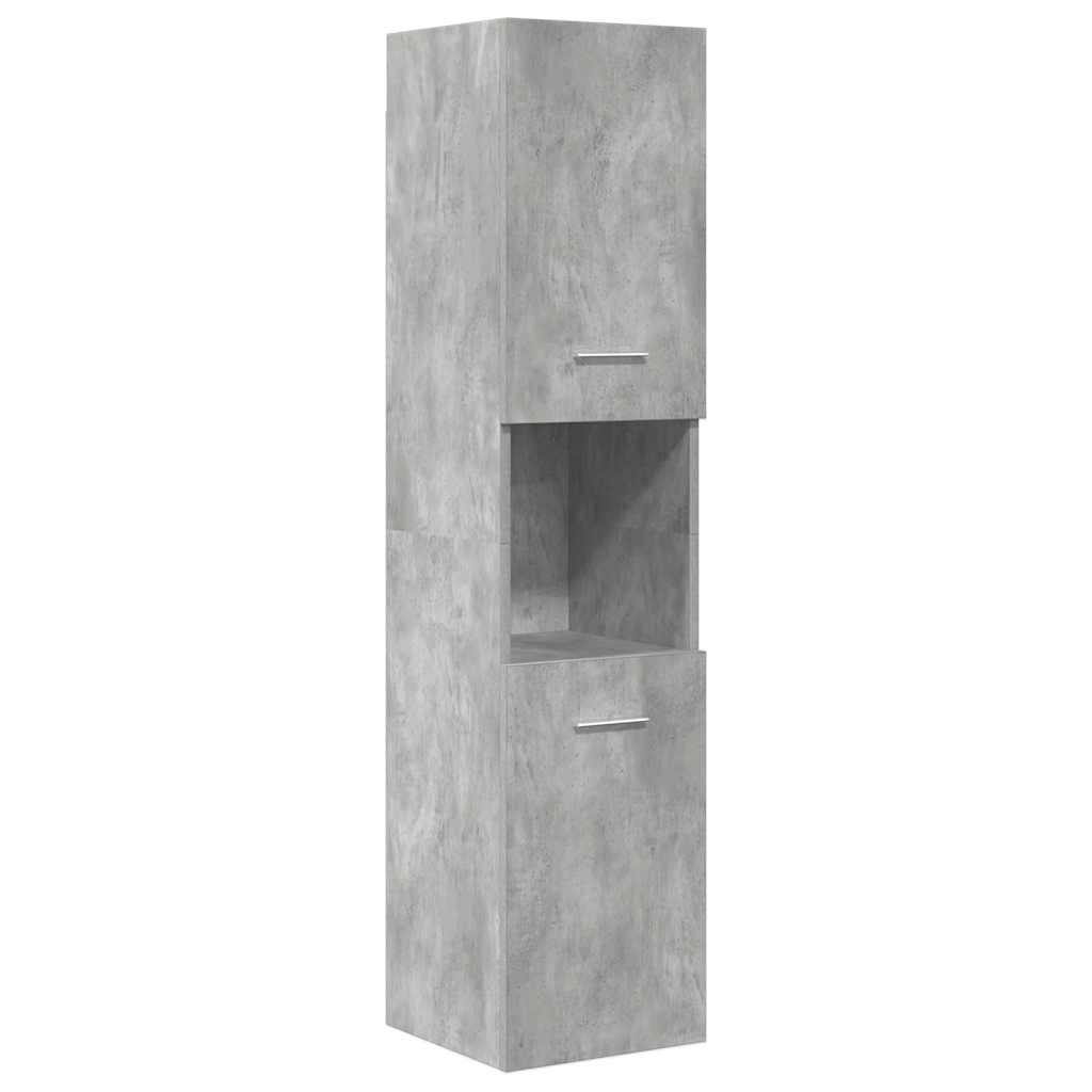 vidaXL 5 Piece Bathroom Furniture Set Concrete Grey Engineered Wood 5