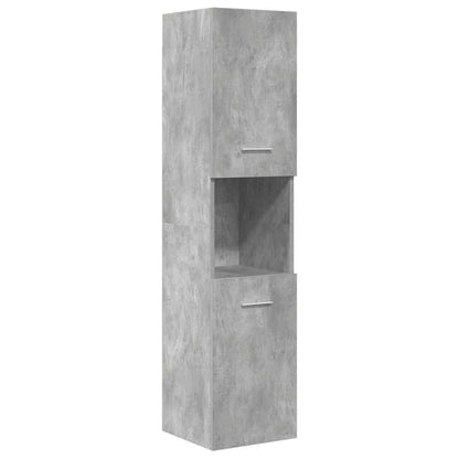 vidaXL 5 Piece Bathroom Furniture Set Concrete Grey Engineered Wood 5