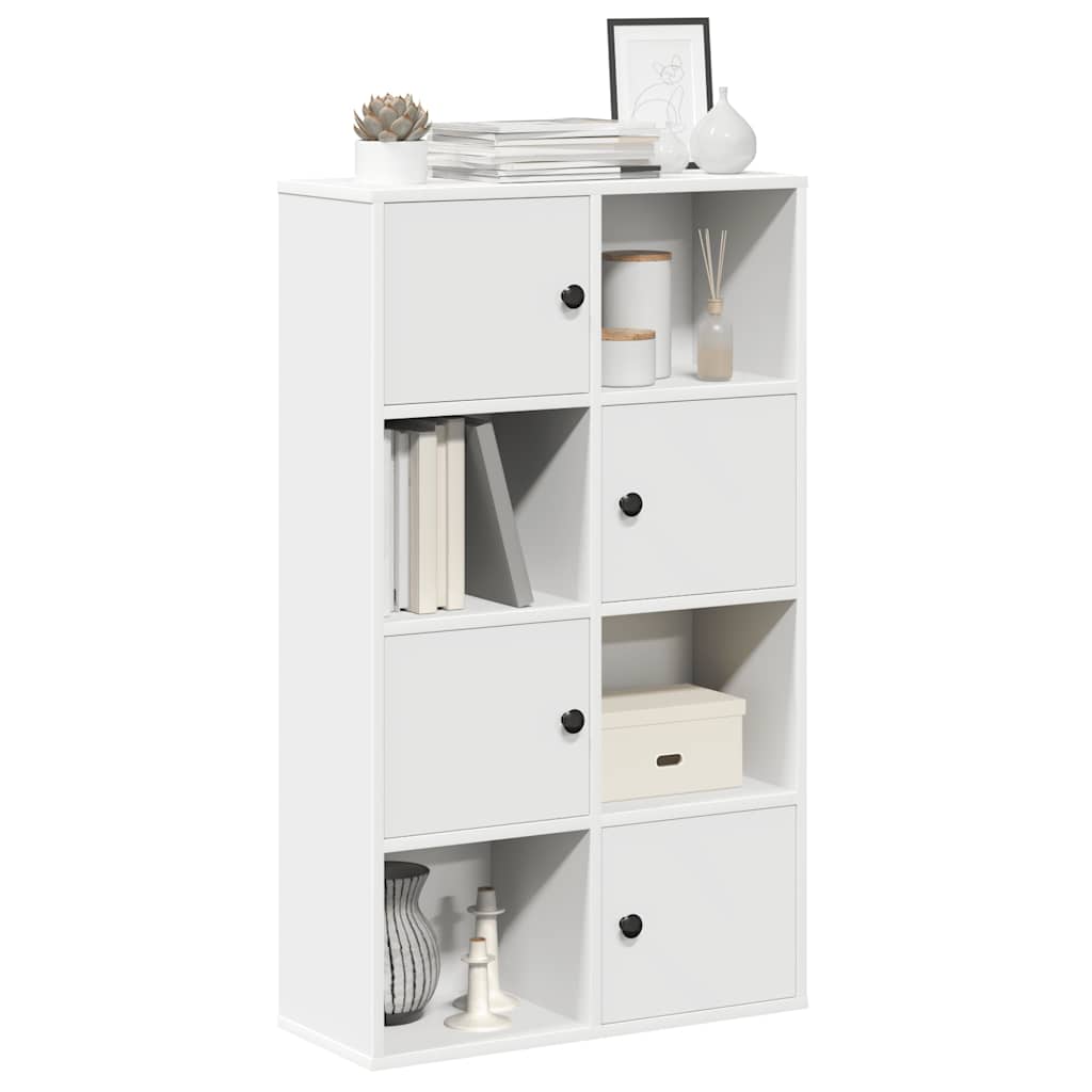 Bookcase 89x24x101.5 cm Engineered Wood White 60 cm