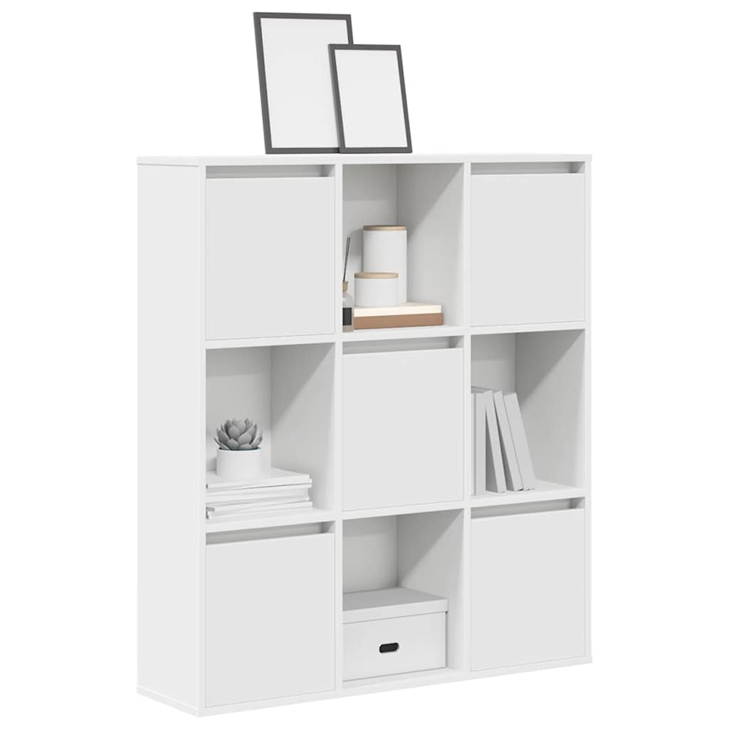 Bookcase 89x24x101.5 cm Engineered Wood White 89 cm