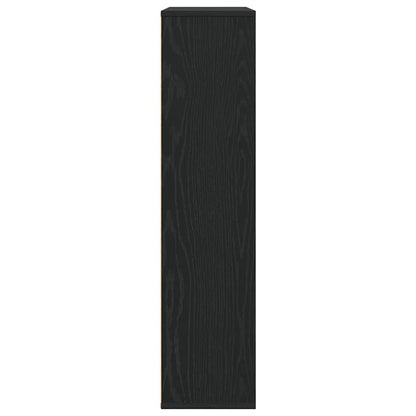 Bookcase 89x24x101.5 cm Engineered Wood Black 89 cm