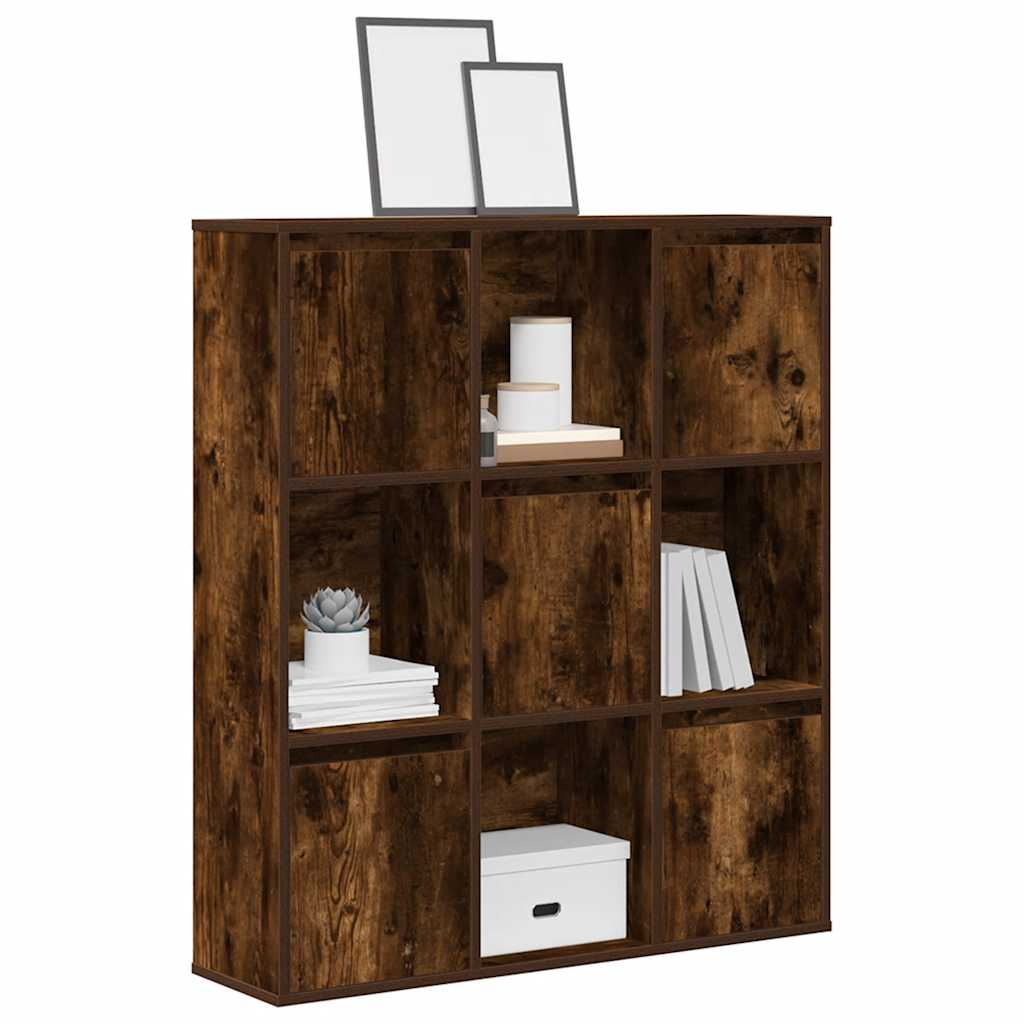 Bookcase 89x24x101.5 cm Engineered Wood Smoked oak 89 cm