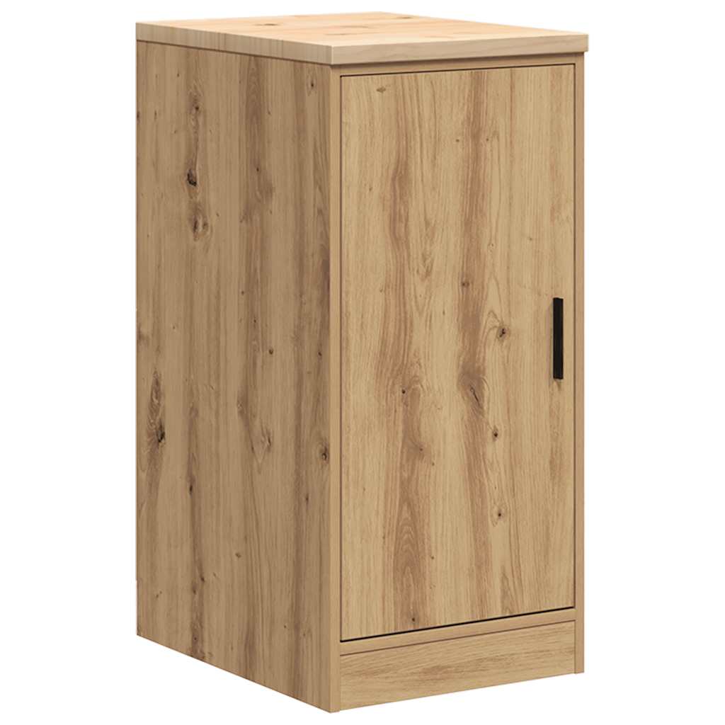 Garage Storage Cabinet Solid Wood Pine 40 x 51 x 85 cm 1 Wood Door Artisan oak