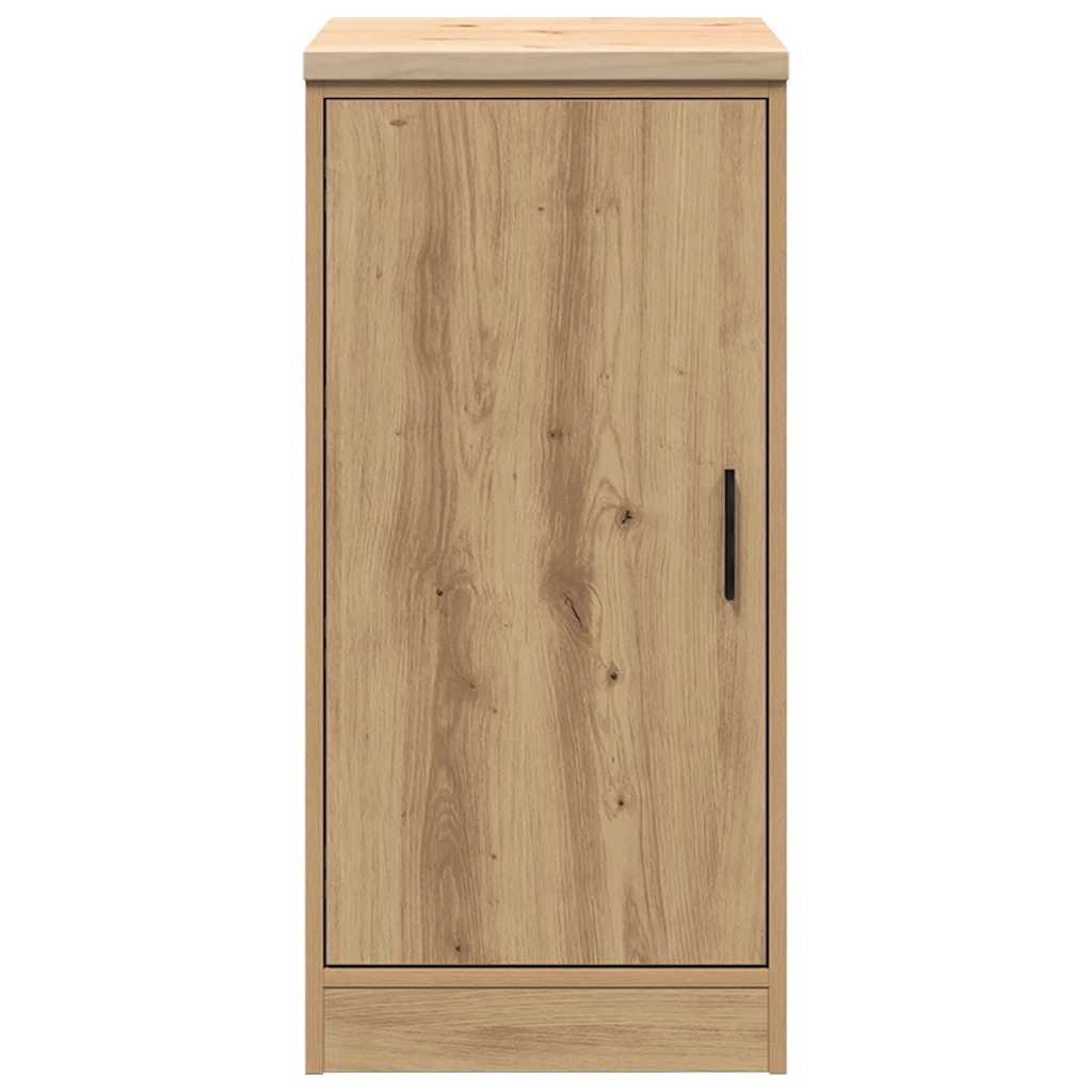 Garage Storage Cabinet Solid Wood Pine 40 x 51 x 85 cm 1 Wood Door Artisan oak